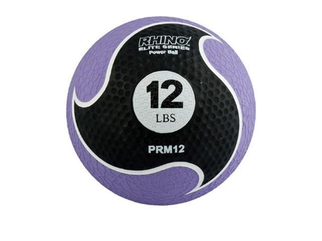 Champion Sports PRM12 12 lbs Rhino Elite Medicine Ball, Purple
